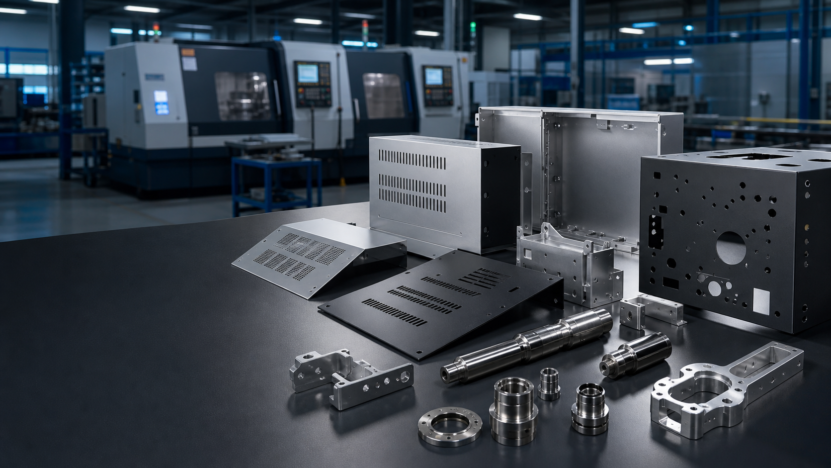 精密设备零配件 · CNC、车床、钣金、包胶、表面处理